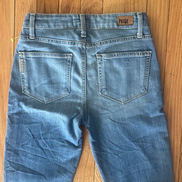 Paige Verdugo Transcend 2.0  Mid Rise light wash Ankle  jeans size 25 NWT - Picture 9 of 11